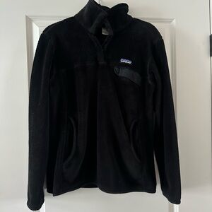 Patagonia Black Fleece Button Up Jacket